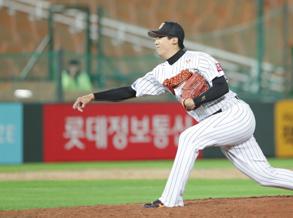 배장호 선수의 구원등판 모습